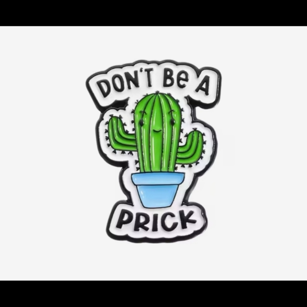 Green Cactus Decorative Pin Art Enamel Funny